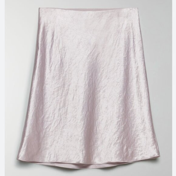 Aritzia Babaton Slip Mini Skirt Munroe Mauve Size 10 - Picture 1 of 8